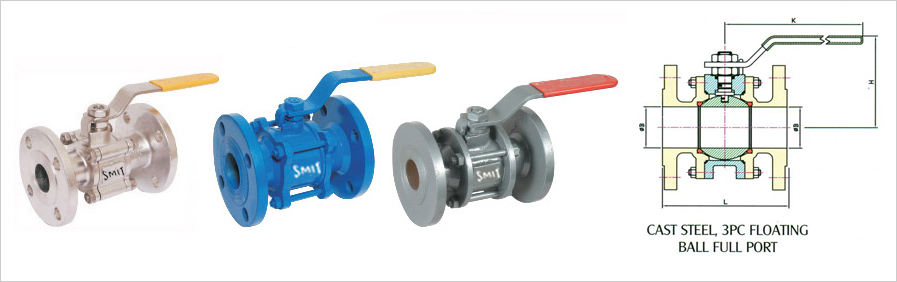 Ball Valve - 3pc F/E